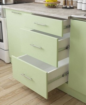 Кухонный гарнитур Флоренс Грин (1600) в Приобье - priobie.ok-mebel.com | фото 2