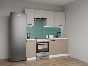 Кухонный гарнитур Каппучино 2000 (Стол. 38мм) в Приобье - priobie.ok-mebel.com | фото