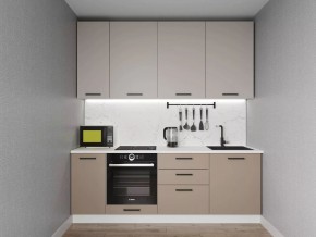 Кухонный гарнитур Каппучино 2200 h950 (Стол. 26мм) в Приобье - priobie.ok-mebel.com | фото