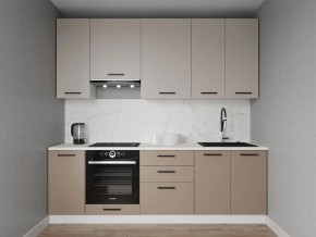Кухонный гарнитур Каппучино 2400 h950 (Стол. 26мм) в Приобье - priobie.ok-mebel.com | фото