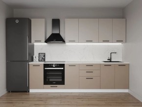 Кухонный гарнитур Каппучино 2800 (Стол. 26мм) в Приобье - priobie.ok-mebel.com | фото