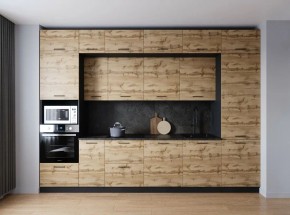 Кухонный гарнитур Крафт 3400 (Стол. 38мм) в Приобье - priobie.ok-mebel.com | фото