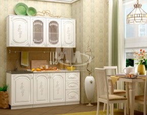 ЛИЗА-2 Кухонный гарнитур 1,7 Белый глянец холодный в Приобье - priobie.ok-mebel.com | фото