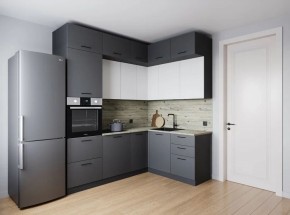 Кухонный гарнитур Меренга 2200*1700 (Стол. 38мм) в Приобье - priobie.ok-mebel.com | фото