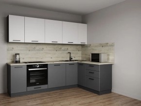 Кухонный гарнитур Меренга 2600*1600 (Стол. 38мм) в Приобье - priobie.ok-mebel.com | фото