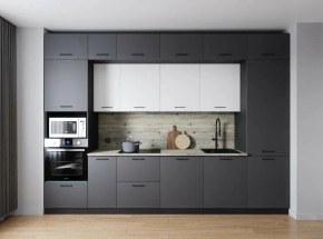Кухонный гарнитур Меренга 3400 (Стол. 38мм) в Приобье - priobie.ok-mebel.com | фото