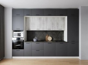 Кухонный гарнитур Санторини 3400 (Стол. 26мм) в Приобье - priobie.ok-mebel.com | фото