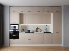 Кухонный гарнитур Шампань 3400 (Стол. 38мм) в Приобье - priobie.ok-mebel.com | фото