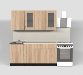 Кухня Симона Демо 1700 (Венга/Дуб Сонома) в Приобье - priobie.ok-mebel.com | фото 7