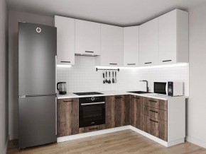 Кухонный гарнитур Старое Дерево 2200*1600 h950 (Стол. 26мм) в Приобье - priobie.ok-mebel.com | фото