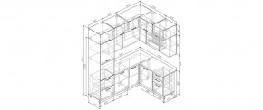 Кухонный гарнитур Старое Дерево 2200*1700 (Стол. 26мм) в Приобье - priobie.ok-mebel.com | фото 2