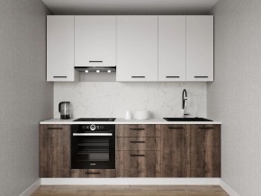 Кухонный гарнитур Старое Дерево 2400 h950 (Стол. 26мм) в Приобье - priobie.ok-mebel.com | фото