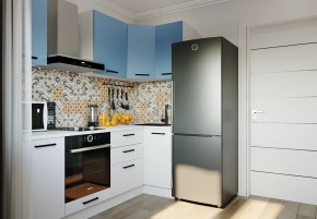 Кухонный гарнитур угловой Капри 2200х1000 (Стол. 38мм) в Приобье - priobie.ok-mebel.com | фото