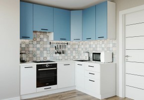 Кухонный гарнитур угловой Капри 2200х1600 h950 (Стол. 26мм) в Приобье - priobie.ok-mebel.com | фото