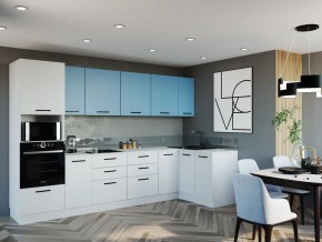 Кухонный гарнитур угловой Капри 3200х1400 (Стол. 26мм) в Приобье - priobie.ok-mebel.com | фото