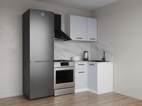 Кухонный гарнитур угловой Смоки 1000*1000 (Стол. 38 мм) в Приобье - priobie.ok-mebel.com | фото