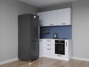 Кухонный гарнитур угловой Смоки 1000*1800 (Стол. 38 мм) в Приобье - priobie.ok-mebel.com | фото