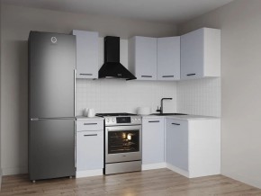 Кухонный гарнитур угловой Смоки 2000*1200 (Стол. 26мм) в Приобье - priobie.ok-mebel.com | фото