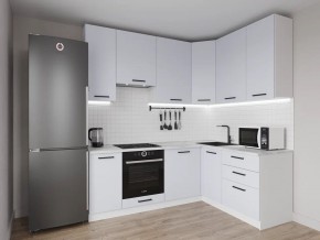 Кухонный гарнитур угловой Смоки 2200*1600 h950 (Стол. 26мм) в Приобье - priobie.ok-mebel.com | фото