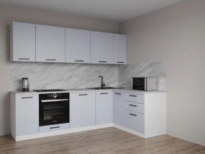 Кухонный гарнитур угловой Смоки 2600*1600 (Стол. 38 мм) в Приобье - priobie.ok-mebel.com | фото