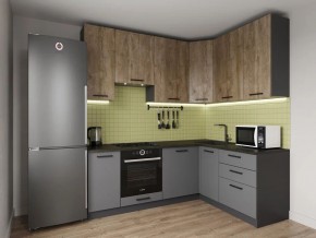 Кухонный гарнитур Умбра 2200*1600 h950 (Стол. 26мм) в Приобье - priobie.ok-mebel.com | фото