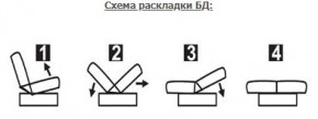 ЛАУРА ЛЮКС Диван Лаура Люкс БД+2подушки в Приобье - priobie.ok-mebel.com | фото 7