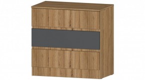 ЛЕНОРА Комод 3 ящика (графит) в Приобье - priobie.ok-mebel.com | фото