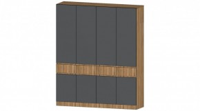 ЛЕНОРА Шкаф 4х створчатый (графит) в Приобье - priobie.ok-mebel.com | фото