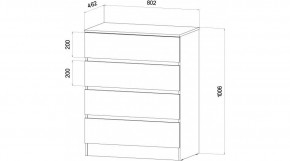 ЛЕНОРА Спальный гарнитур (модульный) графит в Приобье - priobie.ok-mebel.com | фото 3
