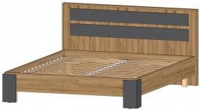 ЛЕНОРА Спальный гарнитур (модульный) графит в Приобье - priobie.ok-mebel.com | фото 4