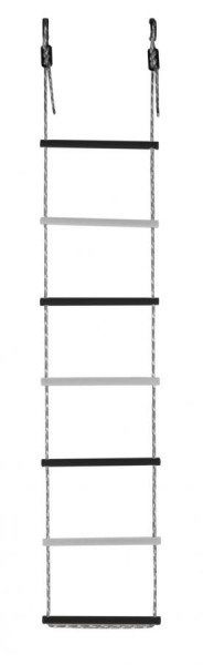 Лестница веревочная 7 перекладин цв.черный, белый D=25  в Приобье - priobie.ok-mebel.com | фото