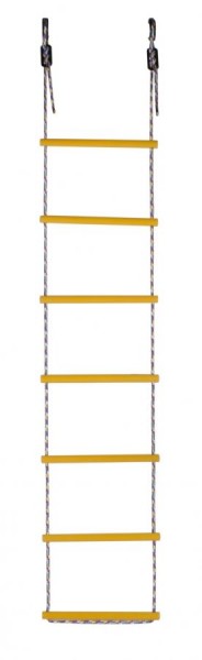 Лестница веревочная 7 перекладин цв.желтый D=25  в Приобье - priobie.ok-mebel.com | фото