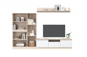 ЛОРИ Гостиная (дуб сонома светлый/белый) в Приобье - priobie.ok-mebel.com | фото 2