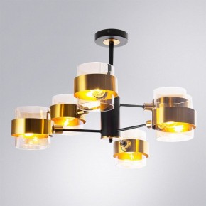 Люстра на штанге Arte Lamp Carlo A8205SP-6BK в Приобье - priobie.ok-mebel.com | фото 2