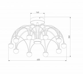Люстра на штанге Eurosvet Ragno 90035/10 LED черный в Приобье - priobie.ok-mebel.com | фото 4