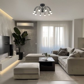 Люстра на штанге Eurosvet Ragno 90035/10 LED черный в Приобье - priobie.ok-mebel.com | фото 5