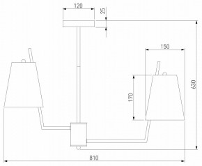 Люстра на штанге Eurosvet Topanga 60173/8 латунь в Приобье - priobie.ok-mebel.com | фото 4
