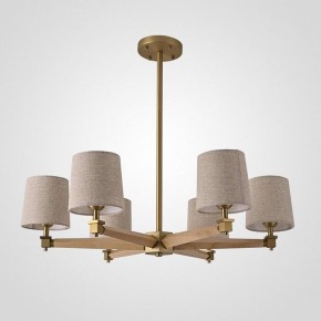 Люстра на штанге Imperiumloft Jorgenson Beige/Light wood STAVRA01 в Приобье - priobie.ok-mebel.com | фото