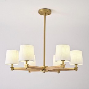 Люстра на штанге Imperiumloft Jorgenson White/Light wood STAVRA01 в Приобье - priobie.ok-mebel.com | фото 2