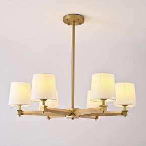 Люстра на штанге Imperiumloft Jorgenson White/Light wood STAVRA01 в Приобье - priobie.ok-mebel.com | фото 3