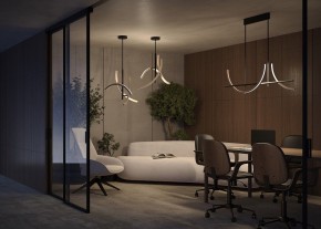 Люстра на штанге Maytoni Wabi MOD428PL-L27BK в Приобье - priobie.ok-mebel.com | фото 6