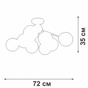 Люстра на штанге Vitaluce V3772 V3772-8/8PL в Приобье - priobie.ok-mebel.com | фото 4