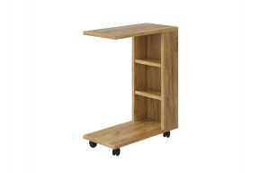 МАЛЬТА Столик прикроватный (дуб крафт золотой) в Приобье - priobie.ok-mebel.com | фото