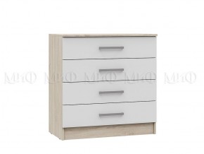 МАРТИНА СГ Комод 800 (дуб сонома/белый) в Приобье - priobie.ok-mebel.com | фото