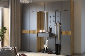 МЕБЕЛЬСОН К33 Прихожая (дуб крафт золотой/белое дерево) в Приобье - priobie.ok-mebel.com | фото