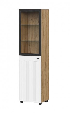 МИЛАН Гостиная (Дуб Золотой/Белый Матовый) модульная в Приобье - priobie.ok-mebel.com | фото 22