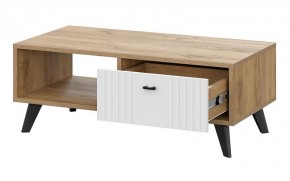 МИЛАН Гостиная (Дуб Золотой/Белый Матовый) модульная в Приобье - priobie.ok-mebel.com | фото 27