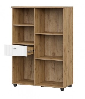 МИЛАН Гостиная (Дуб Золотой/Белый Матовый) модульная в Приобье - priobie.ok-mebel.com | фото 29