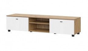 МИЛАН Гостиная (Дуб Золотой/Белый Матовый) модульная в Приобье - priobie.ok-mebel.com | фото 32
