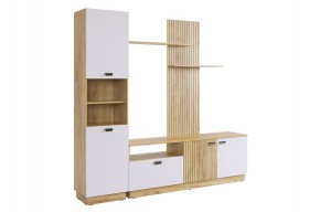 МОДИ К1 Гостиная (белое дерево) в Приобье - priobie.ok-mebel.com | фото 6